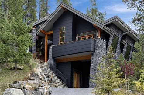 Modern Rustic Homes With Black Exteriors Mountain Modern