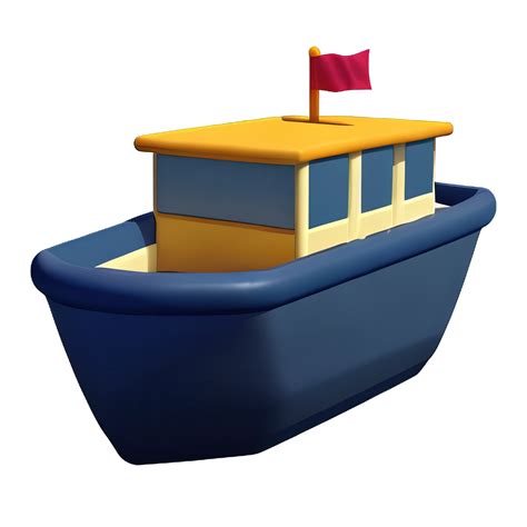 3d Cartoon Boat 26552619 Png