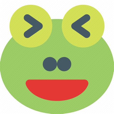 Frog Grinning Squinting Emoticons Animal Icon Download On Iconfinder