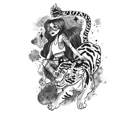 Tiger Girl By Leaverageartist Redbubble