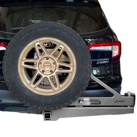 Universal Swing Out Hitch Mounted Spare Tire Carrier Standard Size 13