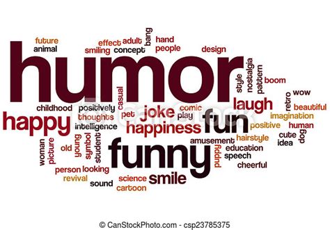 Humor Word Cloud Concept Canstock