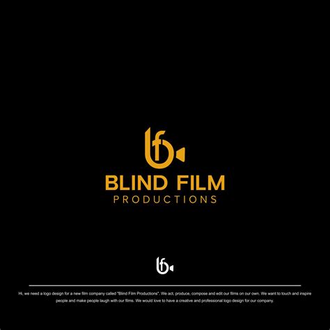 Bold Playful Film Production Logo Design For Blind Film Productions