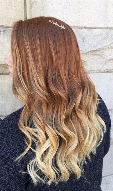 Natural Red Ombré Blonde Ombrehairstyles2019 In 2020