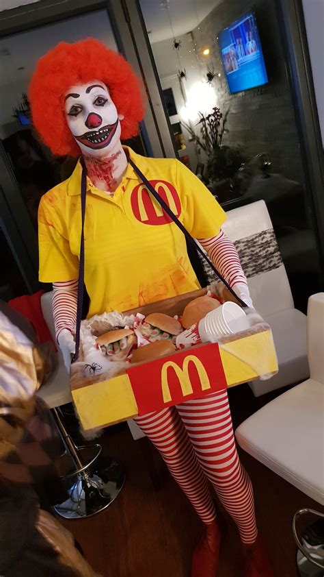 Halloween Ronald Mcdonald Clown Costume Ronald Mcdonald Costume