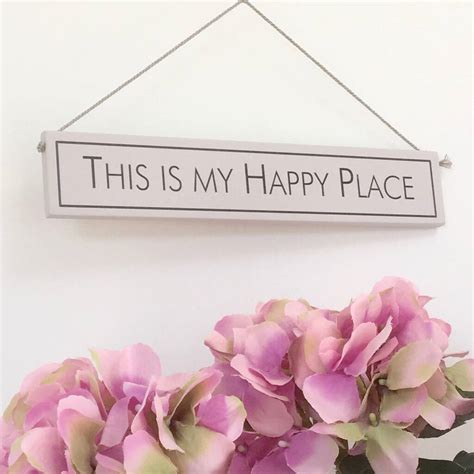 This Is My Happy Place Hand Painted Wooden Sign By Chapel Cards