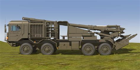 JGSDF type 19 155mm wheeled self propelled howitzer 3D model | CGTrader