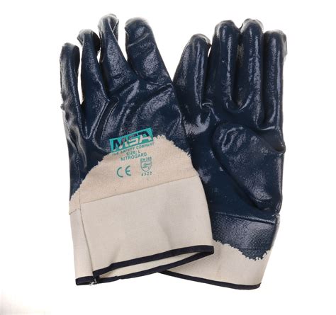 Msa 12 X Heavy Duty Nitrile Palm Coated Work Gloves Au