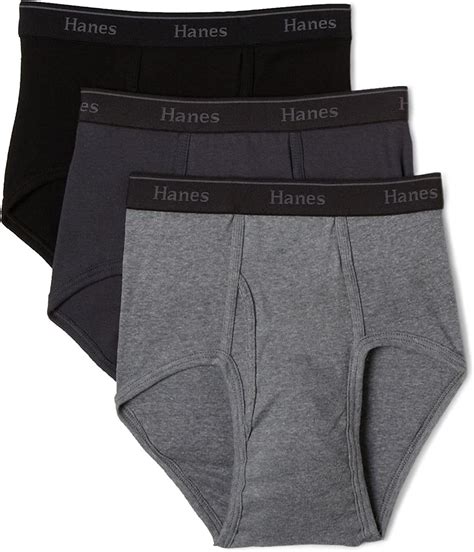 Hanes Men S Classics Full Rise Brief Pack Of 3 Amazon Co Uk Clothing