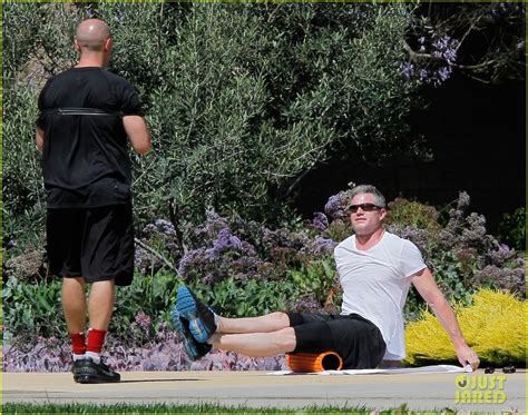 Full Sized Photo Of Eric Dane Shirtless Workout At Coldwater Canyon
