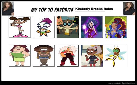 My Top 10 Kimberly Brooks Roles By Cartoonstarreviews On Deviantart
