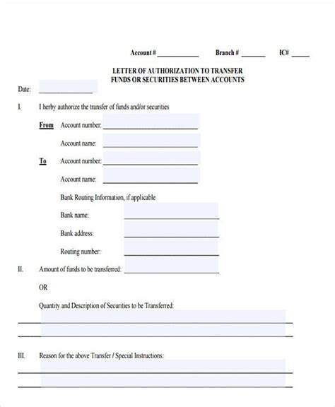 13 Fund Transfer Letter Templates Pdf Doc Apple Pages