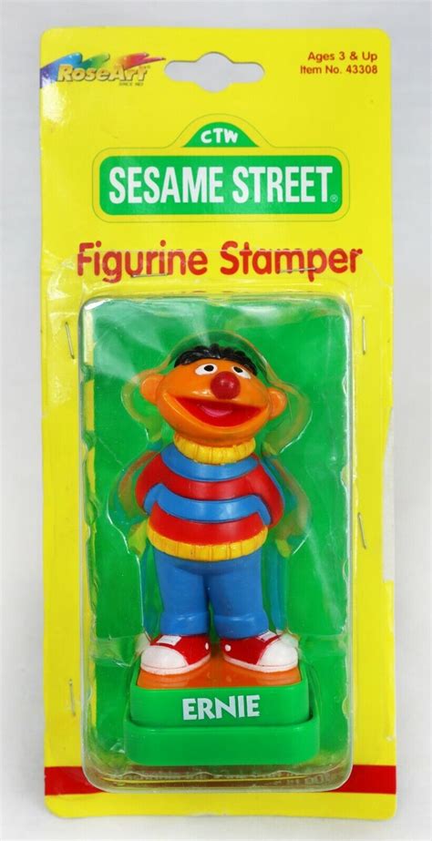 Vintage 1997 Roseart Sesame Street Ernie Figurine Stamper 4579788911