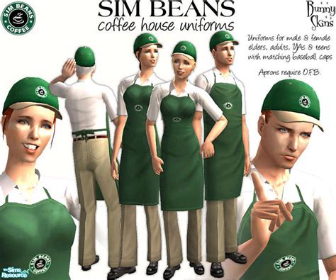 Bunnys Sim Beans Coffee House Uniforms