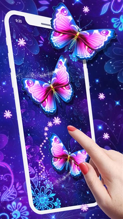 Purple Butterfly Live Wallpaper For Android Apk Download
