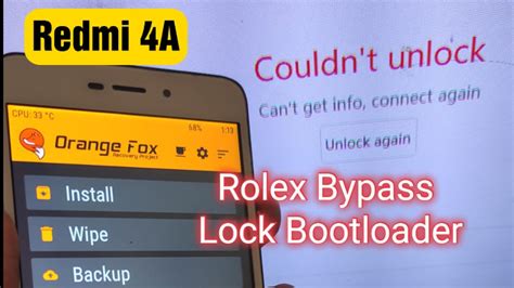 Rolex Instant UBL Unofficial Unlock Bootloader For Redmi A Tested OmBob Opreker