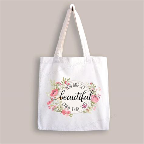 Tote Bag Inspirational Quote Ladies Bag Etsy