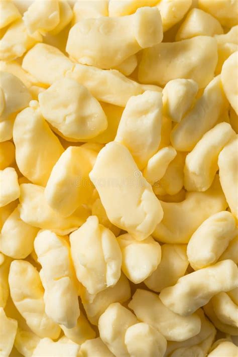 Raw White Organic Cheese Curds Stock Image Image Of Cream Freshness