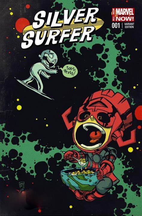 Silver Surfer 1 Variant Cover By Skottie Young Skottie Young Silver