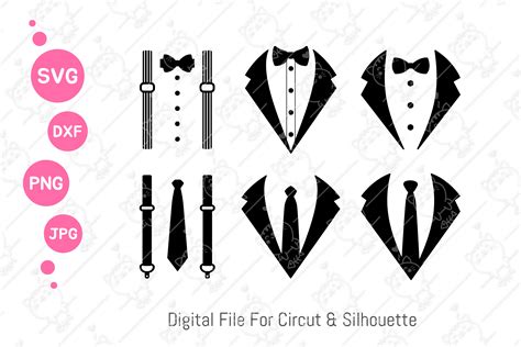 Tuxedo Svg Bow Tie Svg Graphic By Foxgrafy · Creative Fabrica