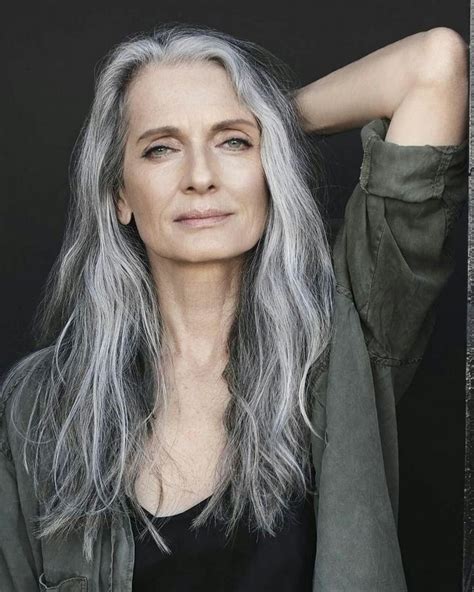Long Gray Hair Grey Hair Inspiration Grey Hair Over 50