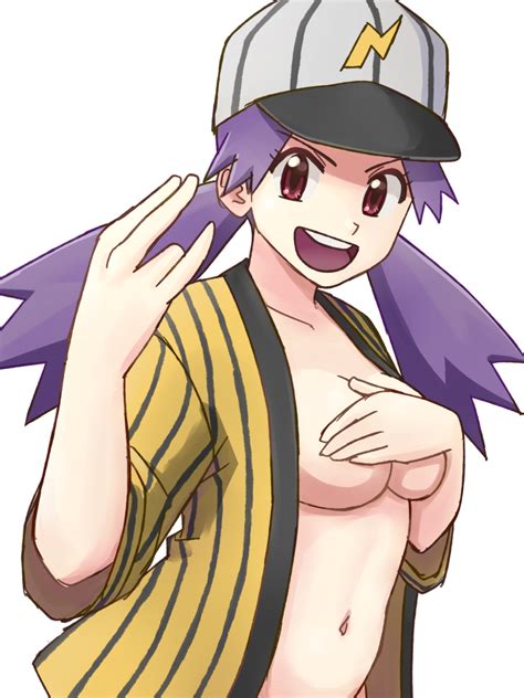 Rule 34 1girls Baseball Cap Belly Button Bottomless Breasts Casey