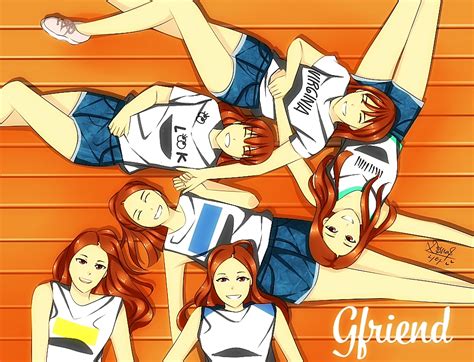 Real Life 6 Girls Animification Eunha Gfriend Gfriend Lying Multiple Girls Nitavip On