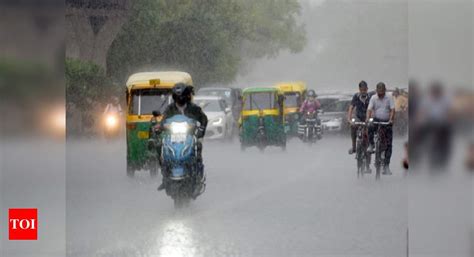 Delhi Rain Parts Of Delhi Ncr Receive Monsoon Showers Delhi News