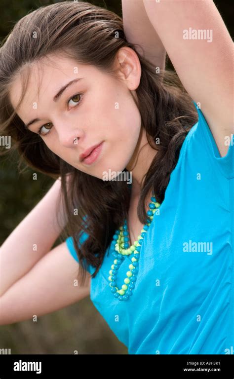 Pretty Caucasian Teen Girl 13 To 15 Usa Stock Photo Alamy