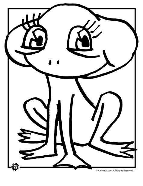 Cute Cartoon Frog Coloring Pages Coloring Home
