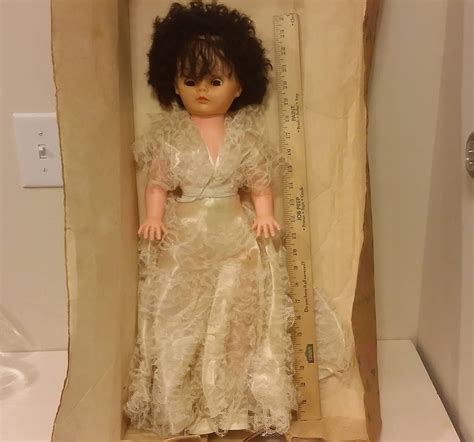 Vintage Wedding Bride Doll 24 Tall Wedding Dress 1960s