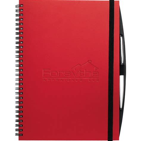Red And Black Top Bound Spiral Notebook