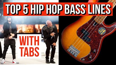 Best 5 Hip Hop Bass Lines Playalong With Bass Tabs Youtube