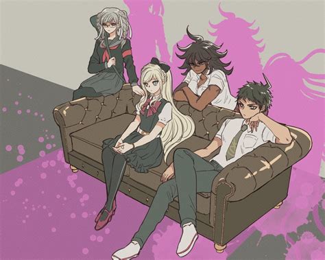 Hinata Hajime Sonia Nevermind Pekoyama Peko And Owari Akane