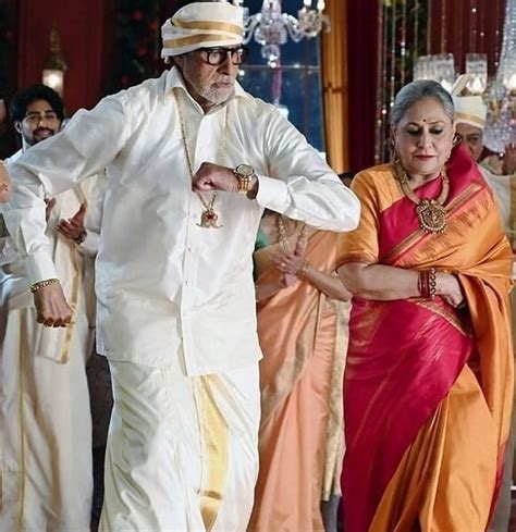 Amitabh Bachchan And Jaya Bhaduri In Traditional Outfit Fashionworldhub