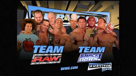Team Raw Vs Team Smackdown 5 On 5 Elimination Match Survivor Series 2005 Tokyvideo