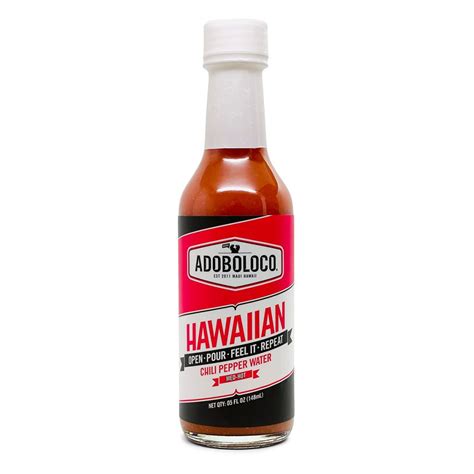 Hot Sauce Hawaiian Chili Pepper Adoboloco Maui Hawaii Super Premium