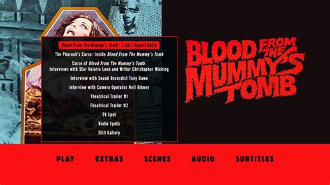 Blood From The Mummy S Tomb Blu Ray Review Scream Factory