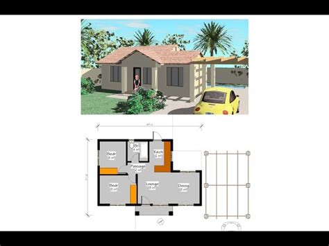 Simple House Plans In South Africa 2 Bedroom Plan Lc55 You
