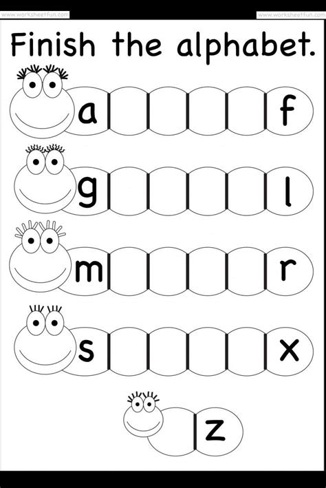 Alphabet Recognition Worksheets Printable 5 Letter Worksheets