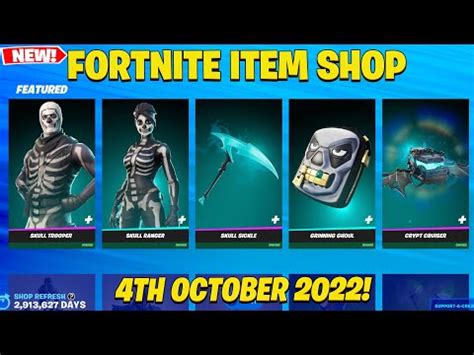 New Fortnite Shop For The Th Of October Skull Troopers Are