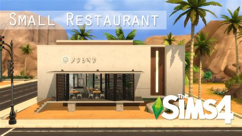 The Sims 4 A Small Restaurant Stop Motion Nocc Youtube