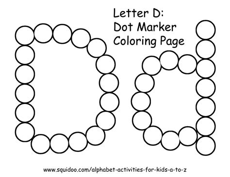 Dot marker letter printables free. Marker Coloring Page at GetColorings.com | Free printable ...
