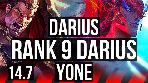 Darius Vs Yone Top Legendary Games Rank Darius Br Challenger Youtube