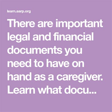 There Are Important Legal And Financial Documents You Need To Have On Hand As A Caregiver Learn