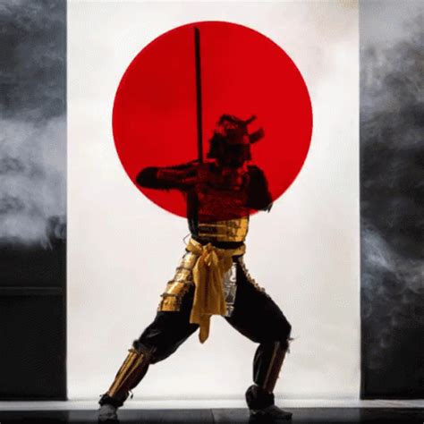 Man Showing Samurai Skills 