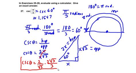 What is the formula for trigonometry? Precalculus Chapter 4.2 Exercises 25-40 Evaluate ...