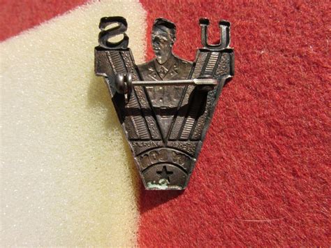 Ww 2 Sterling Us Sweetheart Victory Pin Enameled Red White Blue A