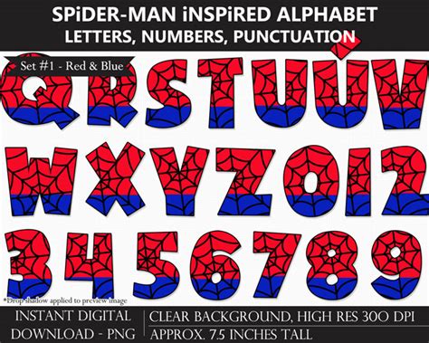 Spider Man Numbers Png - All vector images for free! - Lalocositas