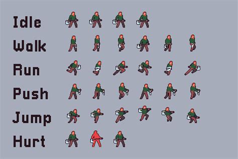 Free Character Sprite Sheets Pixel Art Craftpix Net